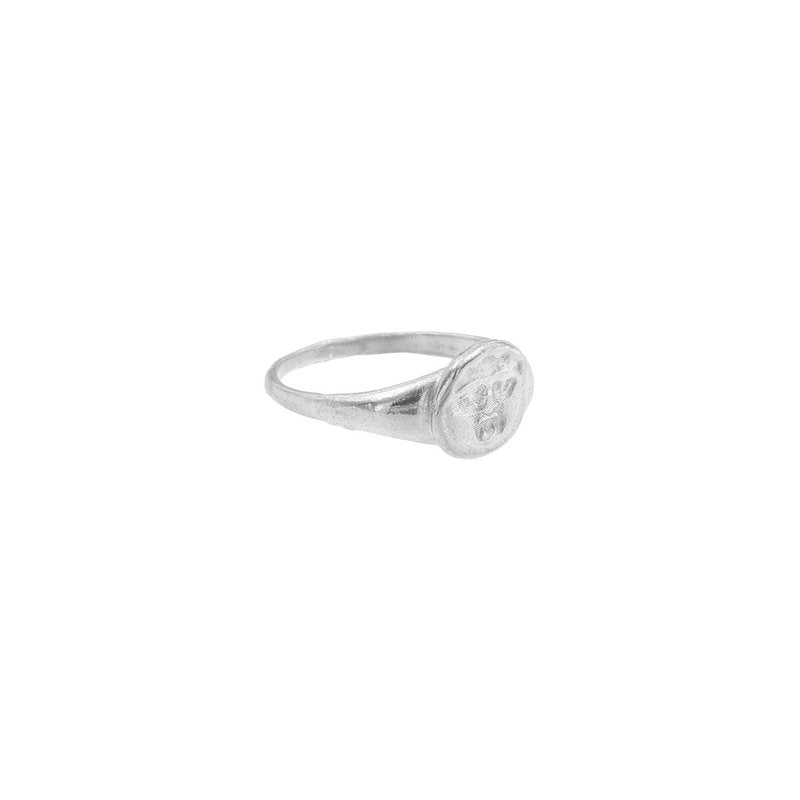 Gorgoneion Pinky Ring - Sterling Silver