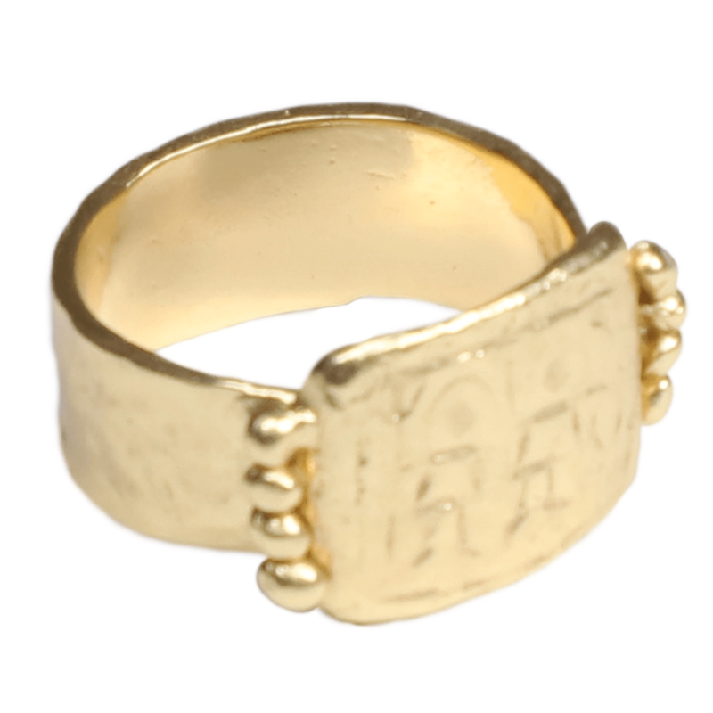 Dioscuri Pinky Ring - 18K Gold Plated