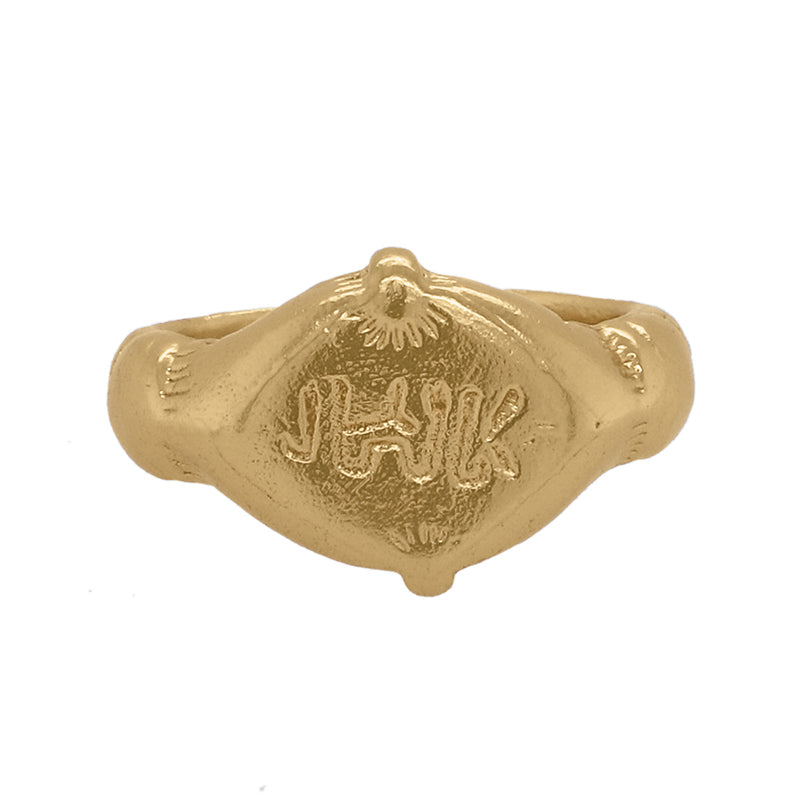 Alkhatam Signet Ring - 18K Gold Plated