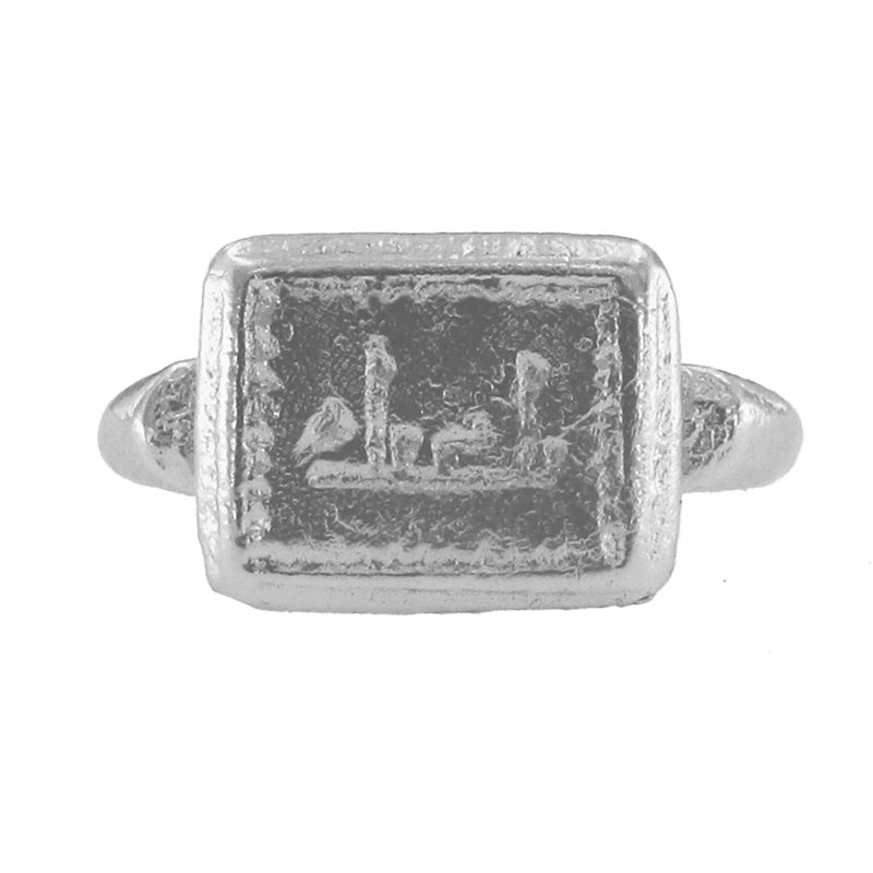 Shamash Signet Ring - Sterling Silver