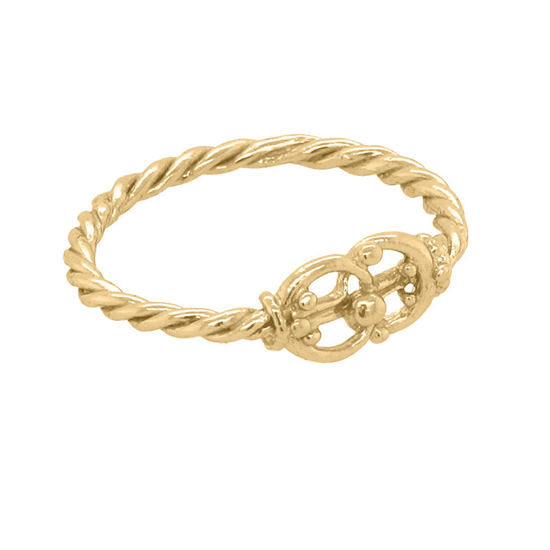 Lover’s Knot Pinky Ring - 18K Gold Plated