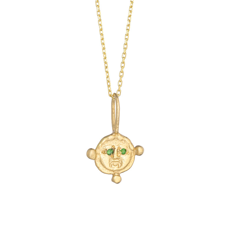 Gorgoneion Strength Pendant - Solid Gold