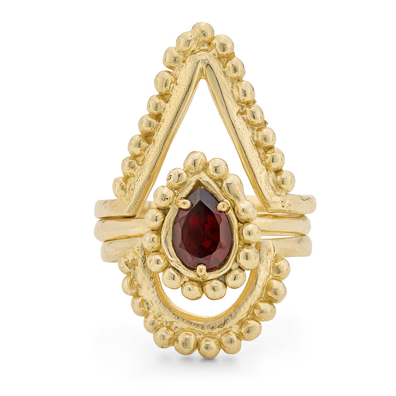 Ceres Stacker Ring - Solid Gold