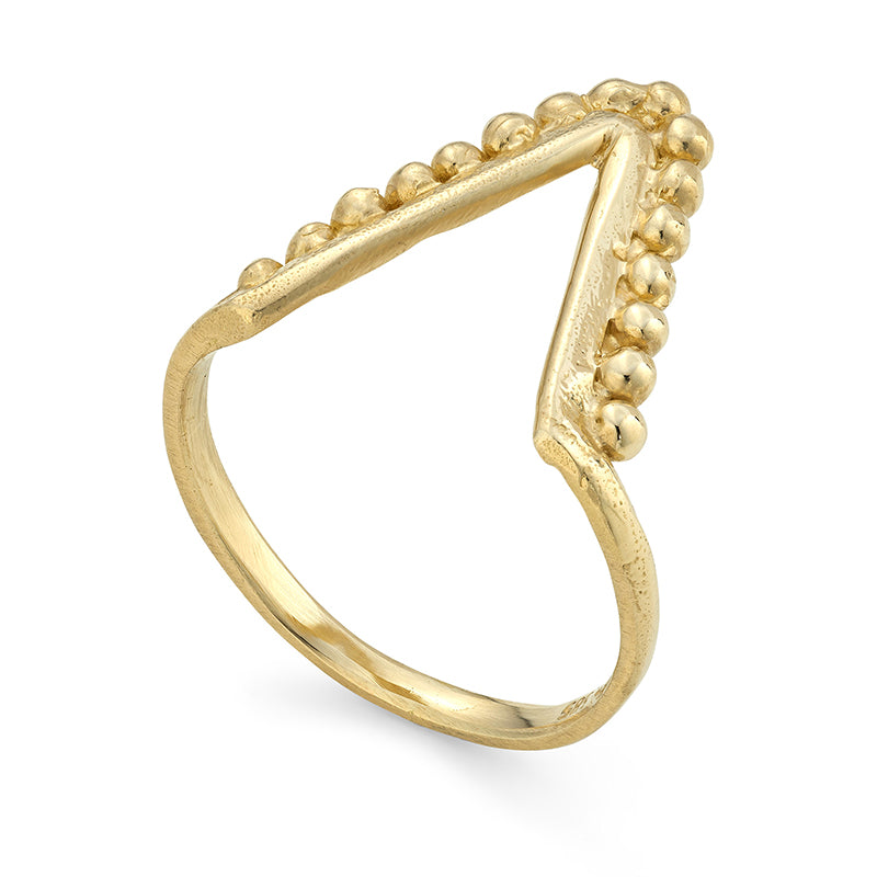 Vulcan Stacker Ring - Solid Gold