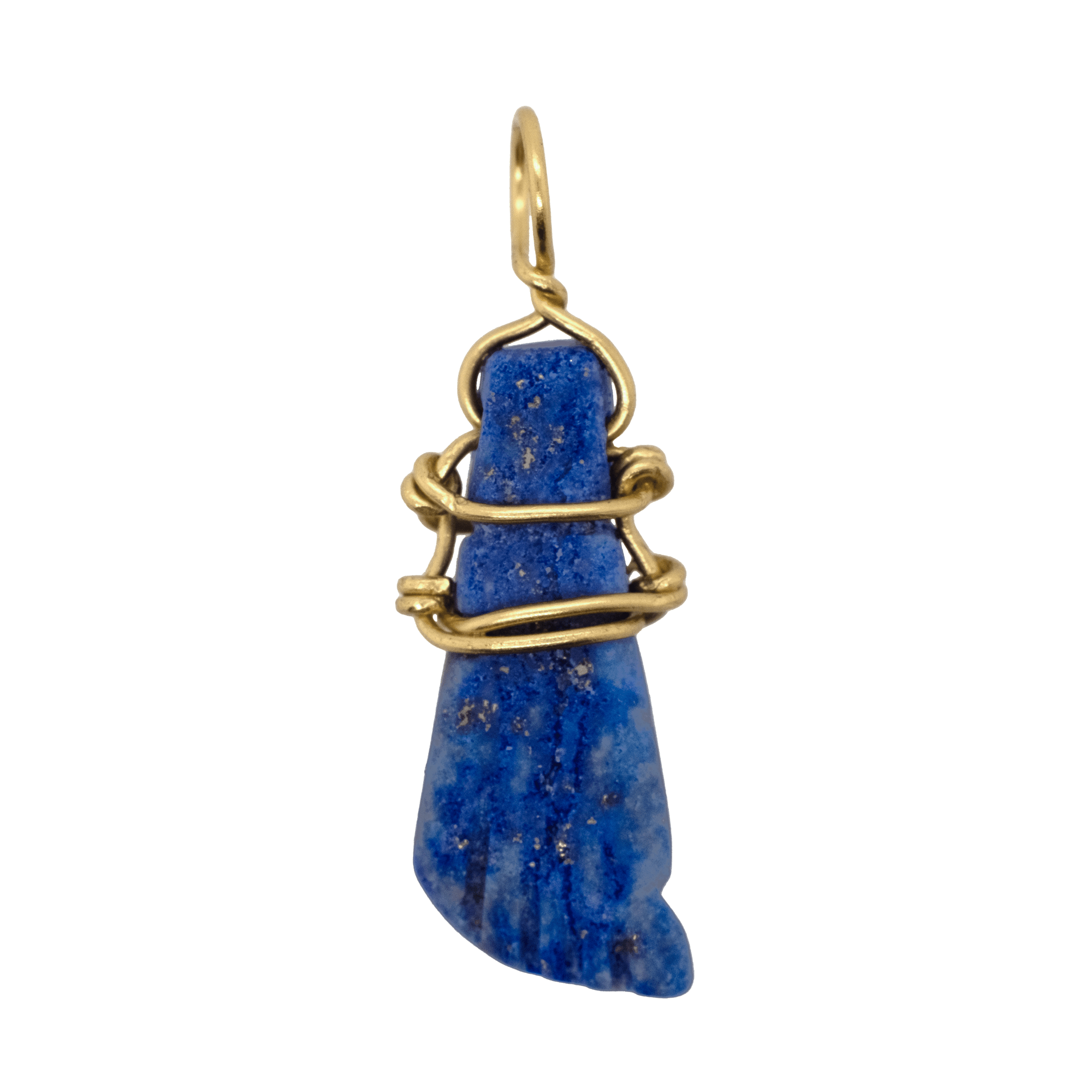 Sama Pendant in Lapis Lazuli  - 18K Gold Plated