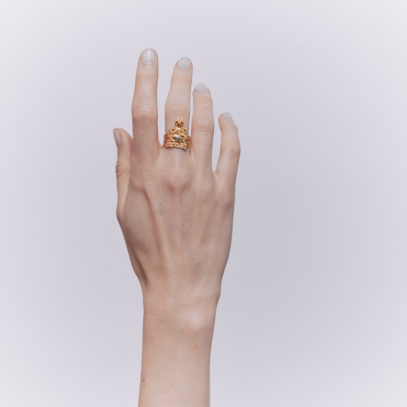 Mushussu Ring - 18K Gold Plated