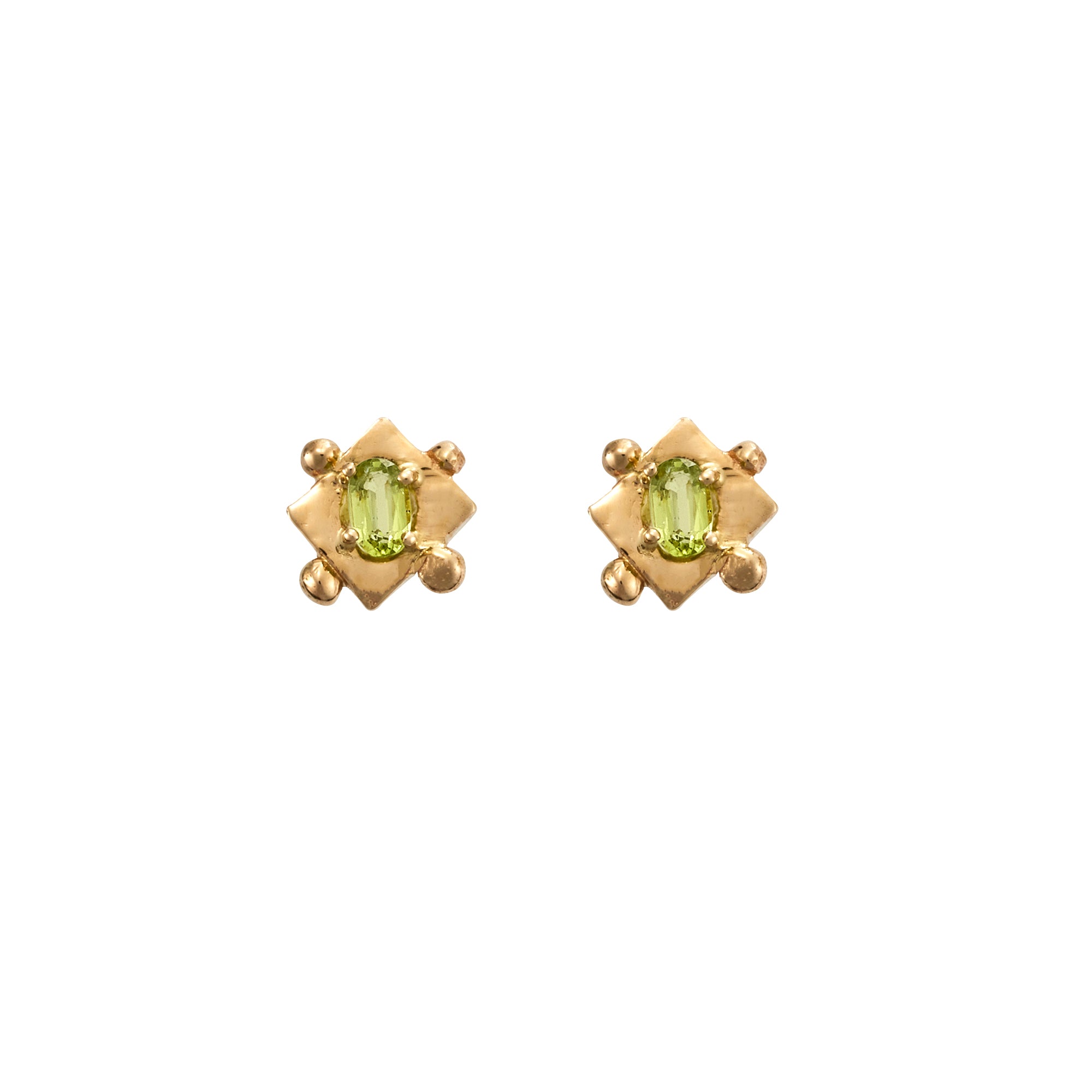 diamond shape gold earrings handmade jewellery